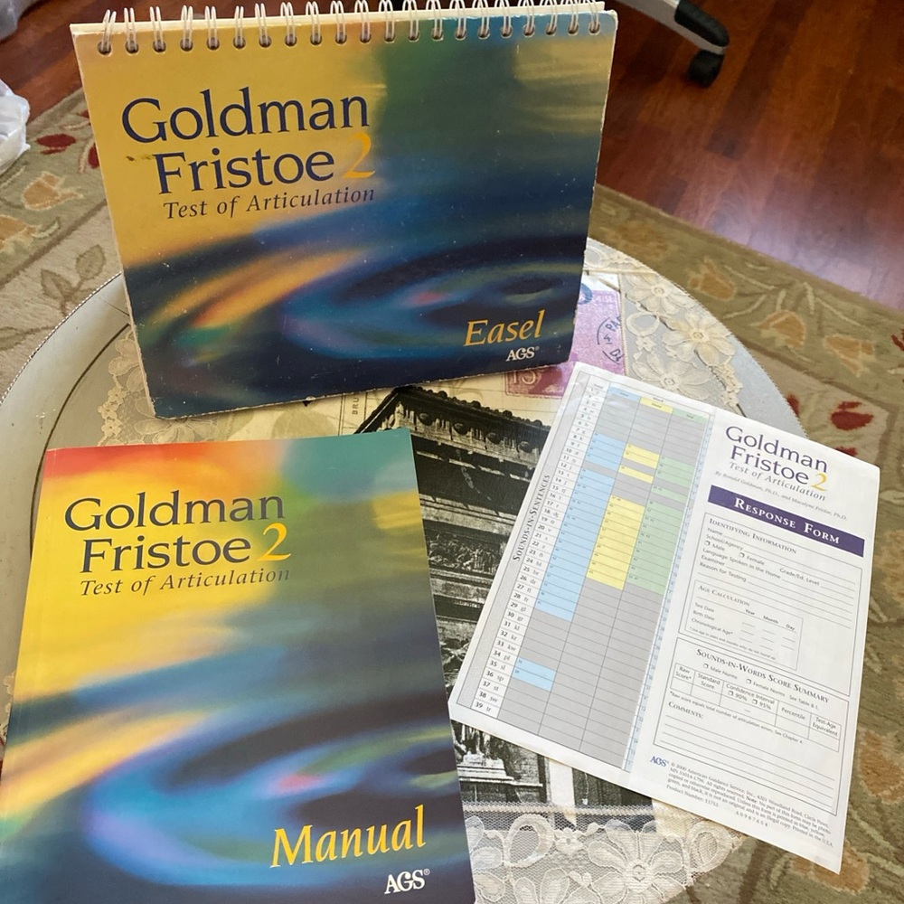 Goldman Fristoe 2 Test of Articulation Set (Copy D)